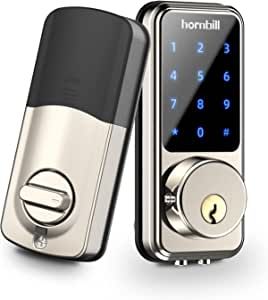 Smart Lock Keyless Entry Deadbolt Door Locks,hornbill Smart Lock Front Door,Digital Electronic Bluetooth Deadbolt Door Lock Works with APP,Code Auto Lock for Hotel Airbnb Home(Not included G2 Gateway) added by Ashley Vipond
