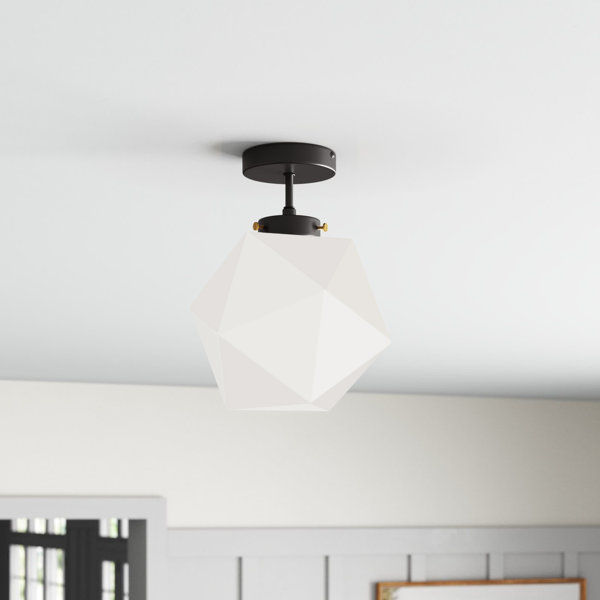 Hankerson Glass Semi Flush Mount added by KemptNO LLC