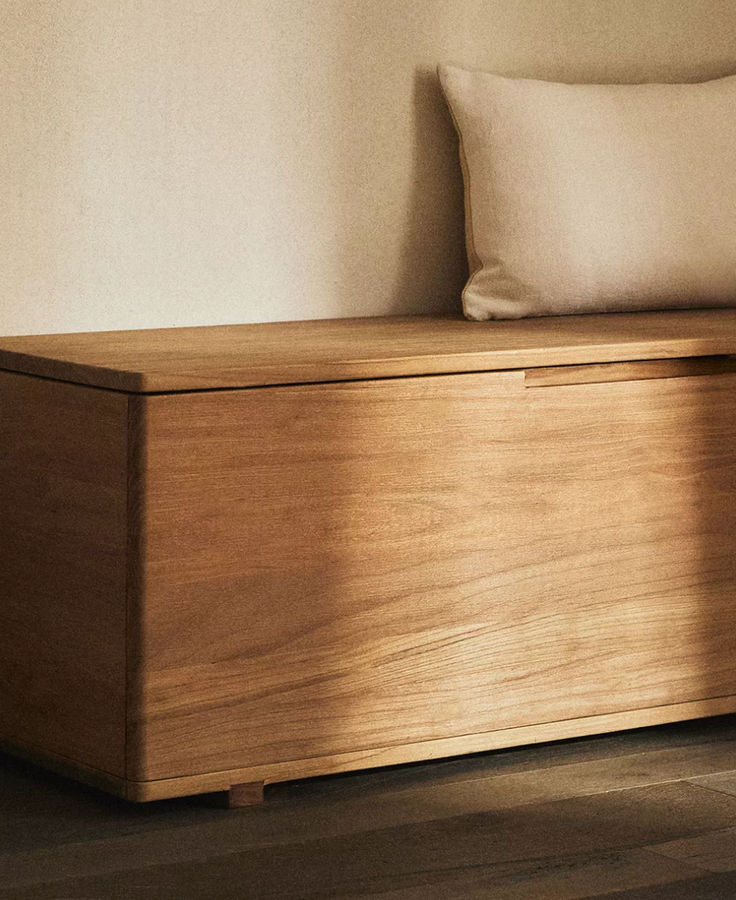 ELM WOOD BENCH WITH STORAGE added by Stacey Vaughan