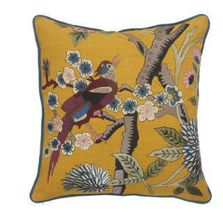 Yellow Bird of Paradise Throw Pillow - Contemporary - Decorative Pillows - by LR Home | Houzz added by Lauren Houston