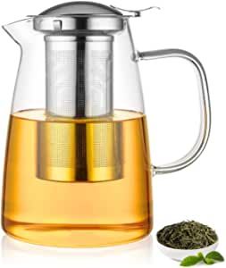 Glass Teapot Stovetop Safe, ZDZDZ 1250ML Glass Tea Kettle for Blooming Loose Tea and Flower Tea,Clear Teapot with Removable Infuser, Ideal Tea Sets for Tea Maker Gift added by Nicole Groves Bridgeforth