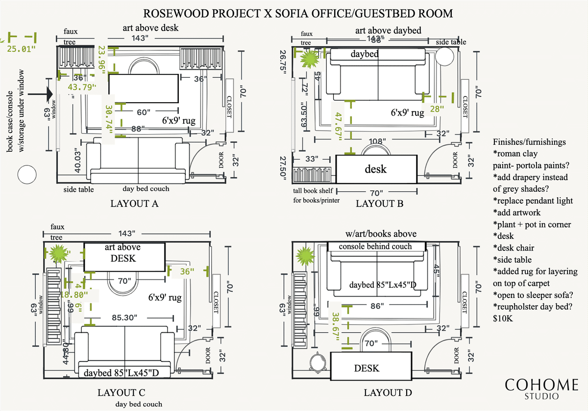 Bathroom Plan designed by Caroline Osborn
