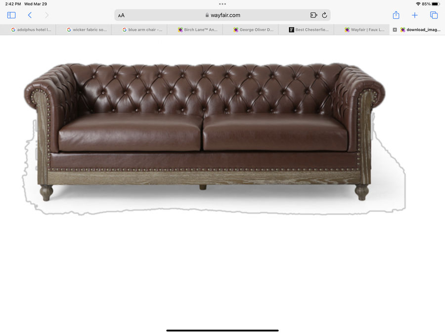 Pausch 78.75'' Vegan Leather Sofa added by Stacy Roseberry