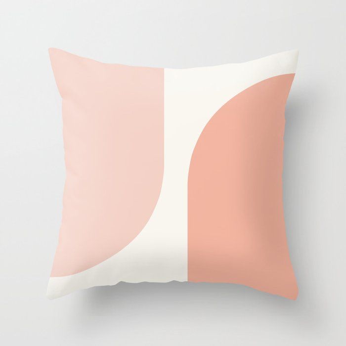 Modern Minimal Arch Abstract XXXI Throw Pillow by colour poems added by Amanda Manganaro