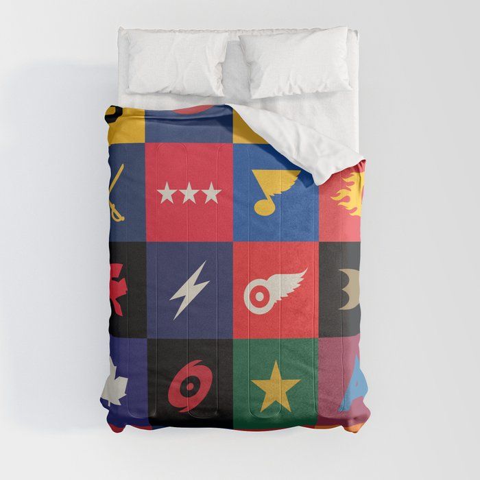 Minimalist Hockey Comforter by Segments Design added by Lindsay Schultz