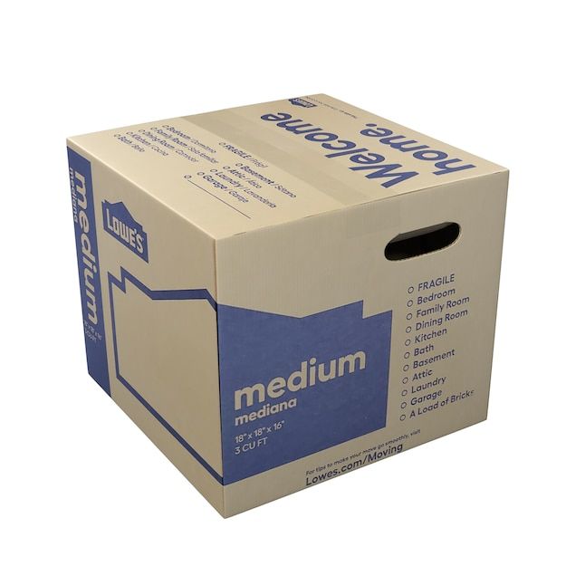 Lowe's 18-in W x 16-in H x 18-in D Classic Medium Cardboard Moving Box with Handle Holes added by Rachel Fedorov