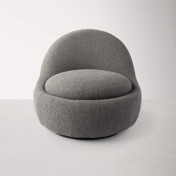 Arc Upholstered Swivel Accent Chair added by Tanya Evans