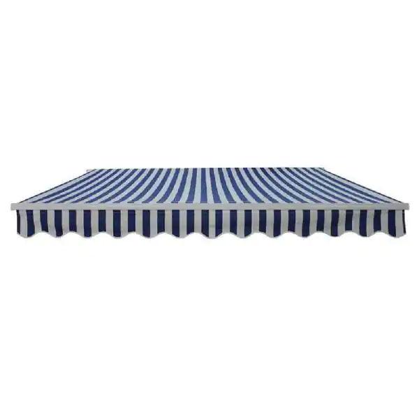 20 ft. Motorized Retractable Awning (120 in. Projection) in Blue and White Stripe added by Spoak Member