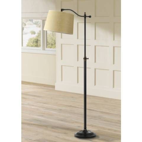 Dark Bronze Finish Adjustable Downbridge Floor Lamp - #T6669 | Lamps Plus added by Terri Green