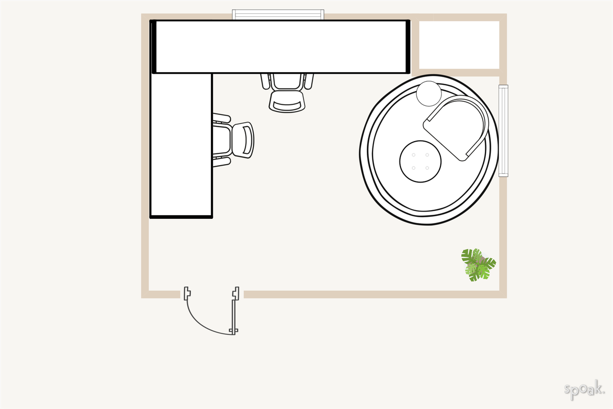 Craft Room Plan designed by HELEN SALGADO