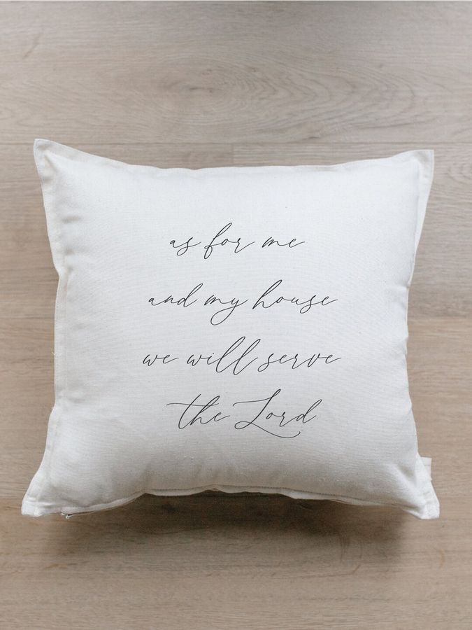 Throw Pillow  as for Me and My House  Couch Cushion - Etsy added by Natalie Caddell