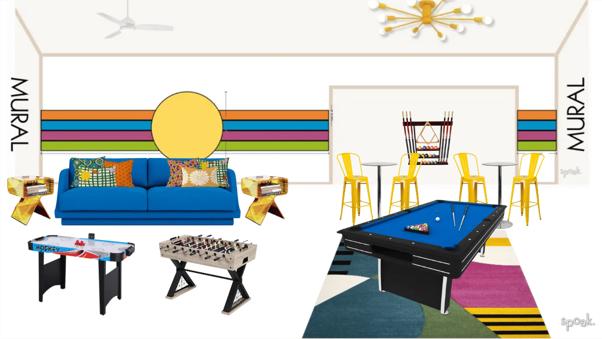 Game Room Inspiration designed by Bailey Rankin