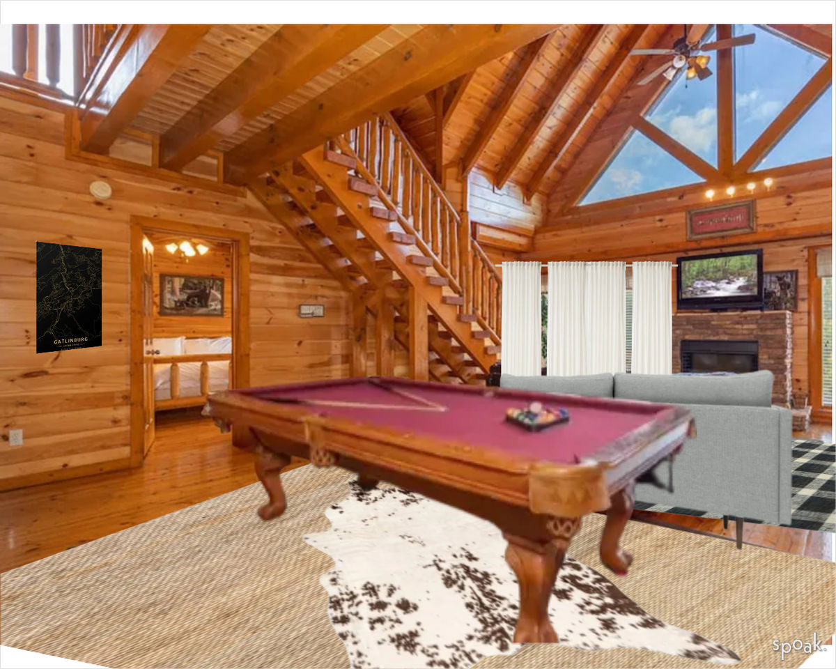 Rustic Game Room Inspo designed by Showplace Design