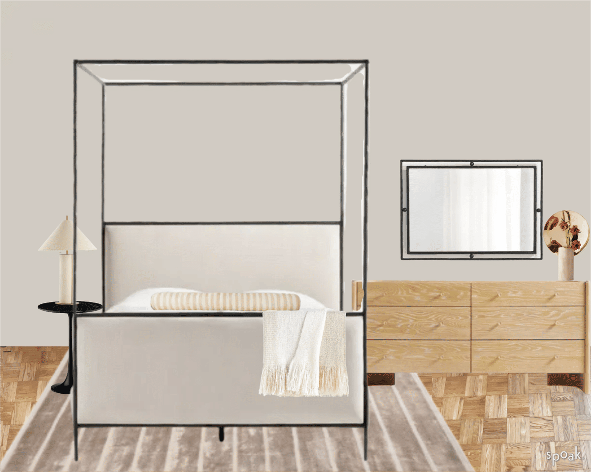 Minimalist Bedroom Ideas designed by Jessica Beresford Barbaro