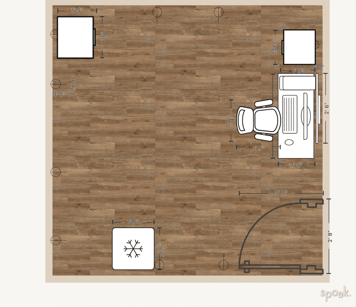 Office Floor Plan designed by Victor Rendon
