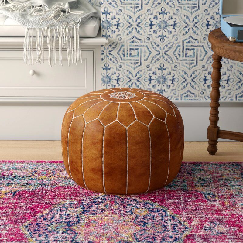 Leather pouf added by Spoak Member