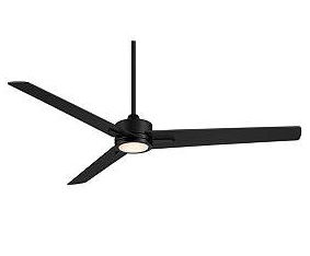 60" Monte Largo Matte Black Modern LED Ceiling Fan with Remote | www.lampsplus.com added by Summer Wilson