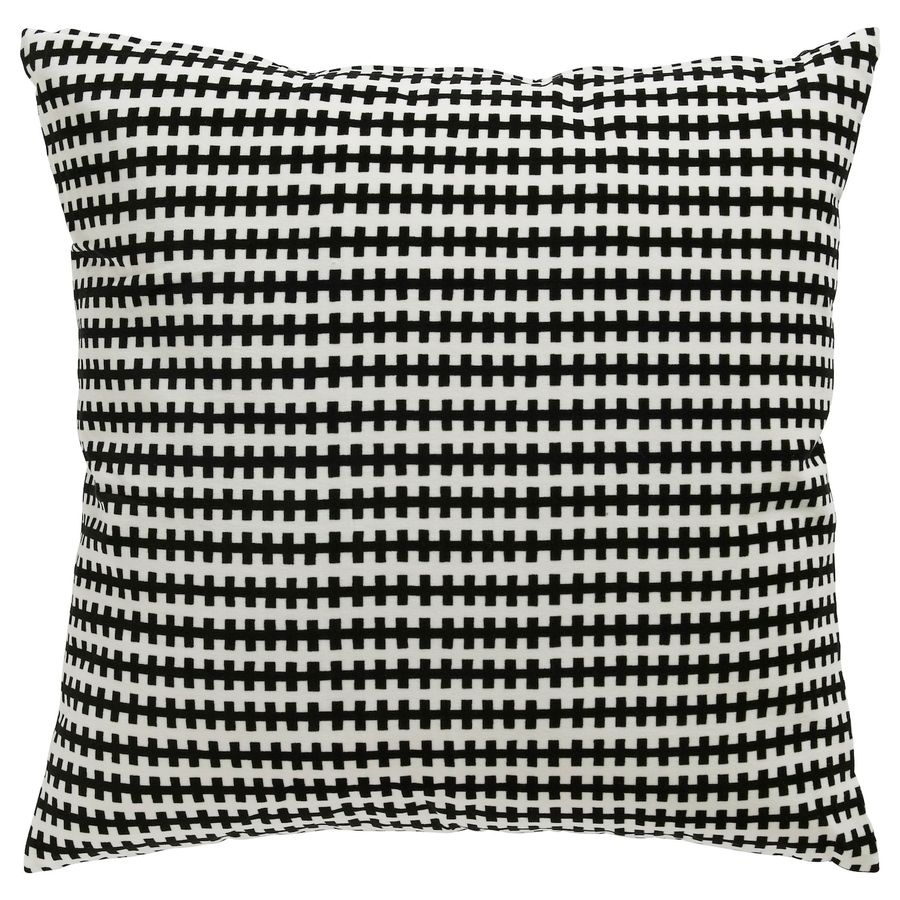 STOCKHOLM Cushion, black/white, 20x20" - IKEA added by Shayna Hunt-Colon