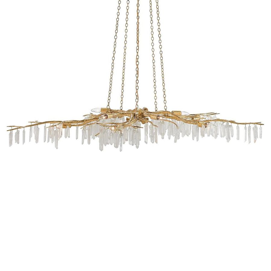 Illia Hollywood Gold Branch Quartz Stone Chandelier added by Corronta Dow