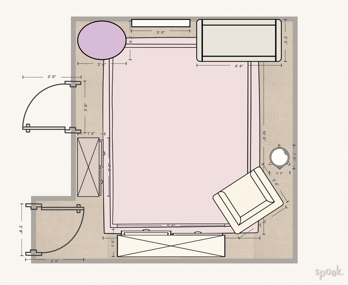Nursery Floor Plan designed by Audrey Fernandez
