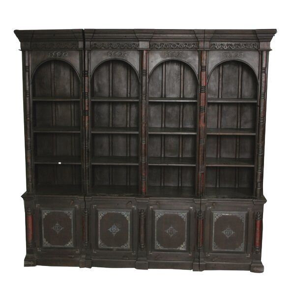 Pepe 96'' H x 102'' W Solid Wood Standard Bookcase added by Kathryn Arms