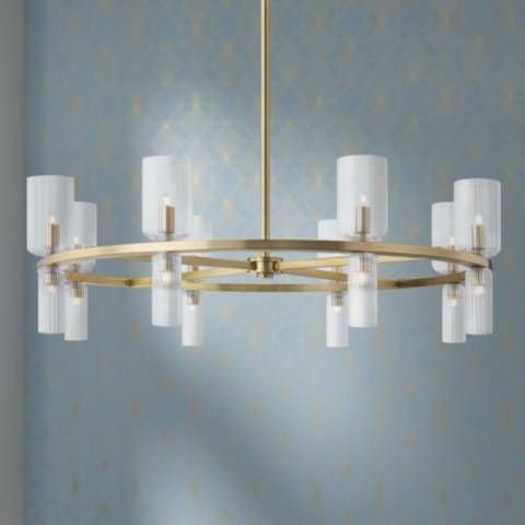 Mitzi Tabitha 33 3/4" Wide Aged Brass 16-Light Chandelier - #82V58 | Lamps Plus added by Kathleen Baumer