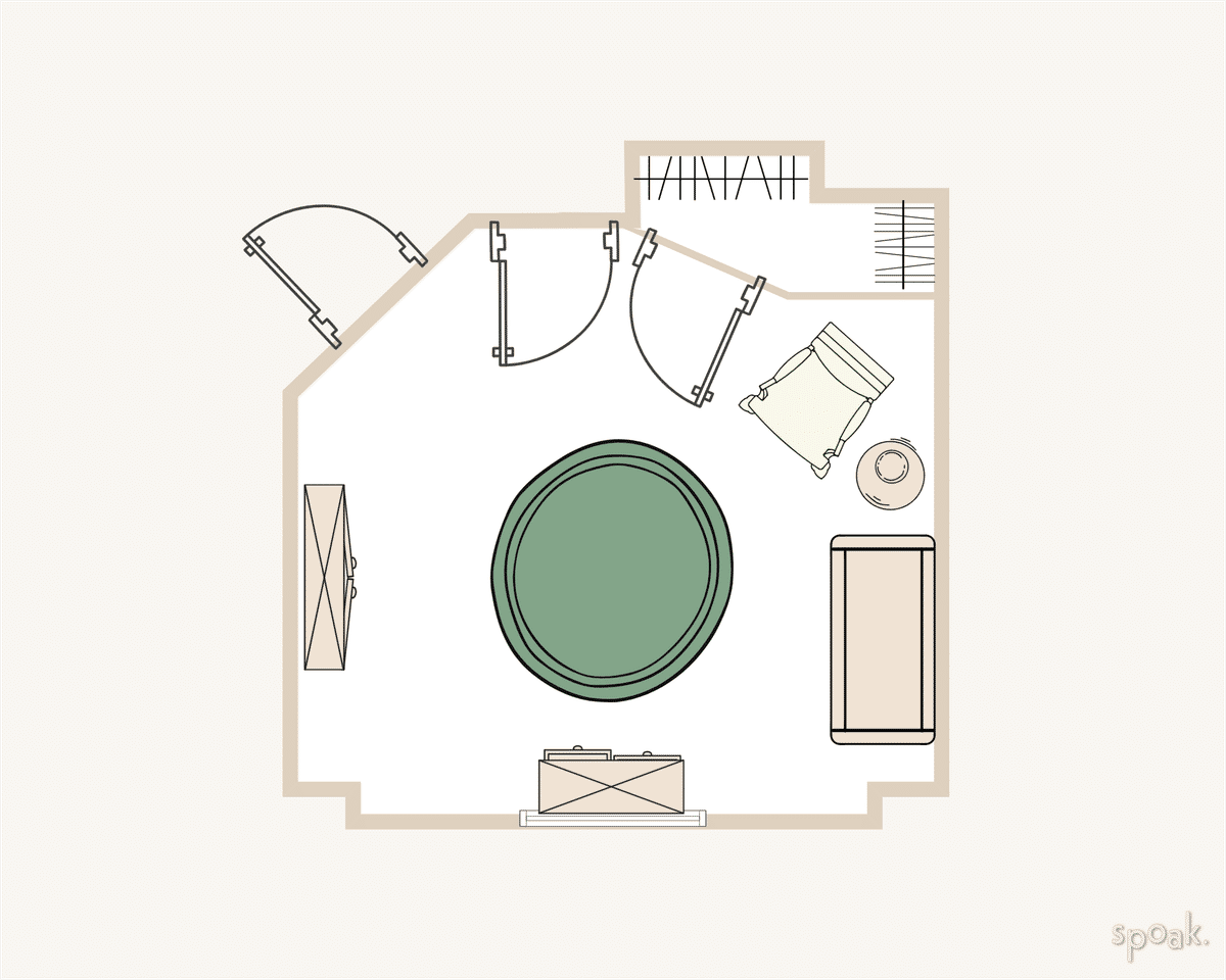 Large Nursery Floor Plan designed by Sarah Young
