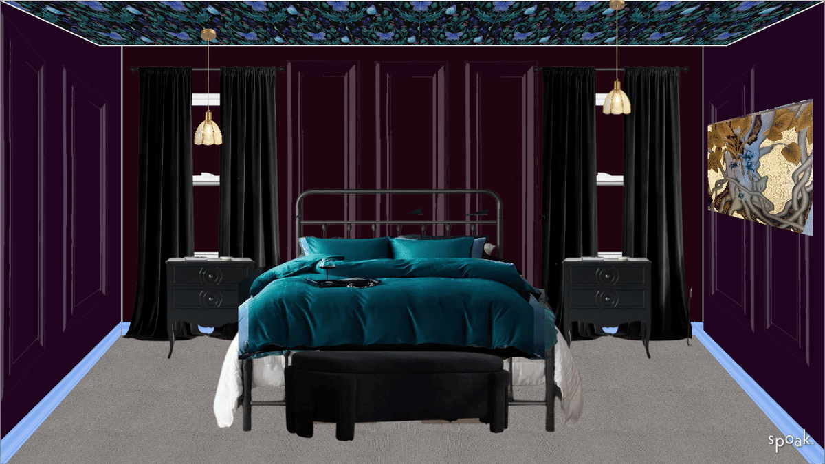 Black farmhouse bedroom ideas and inspo., image size:1200x675