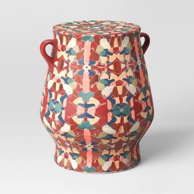 Ceramic Garden Stool - Red - Opalhouse™ designed with Jungalow™ added by Jorie Braunold