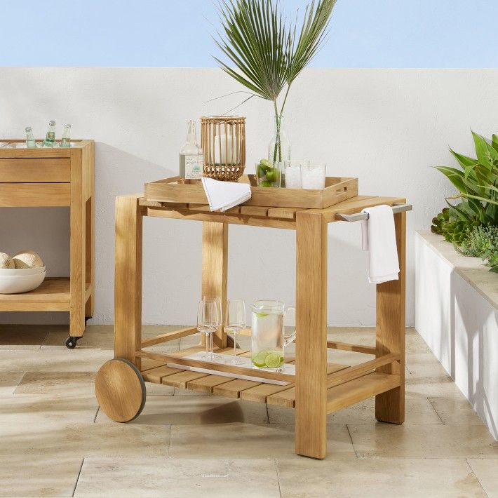 Larnaca Outdoor Teak Bar Cart (39") added by Fabian Ortega