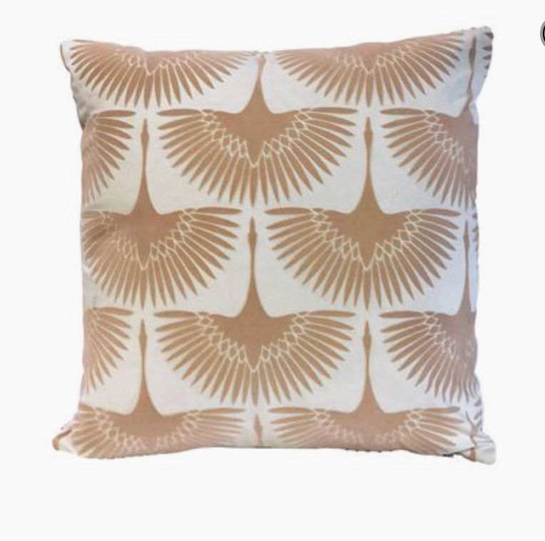 Anca Crane Pillow Blush Velvet  added by Kat Schutz
