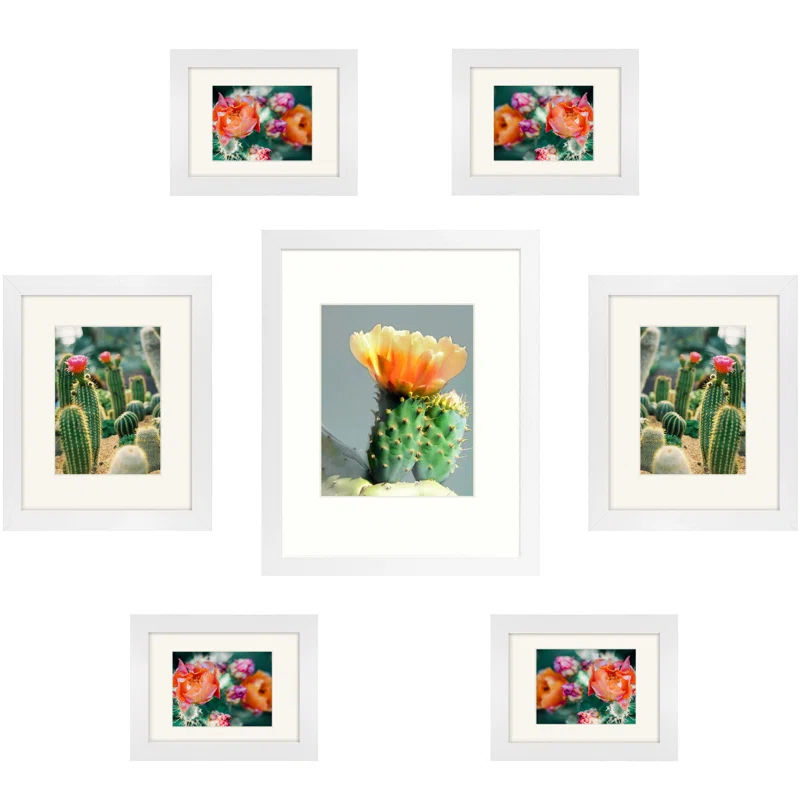 Wayfair Basics® Dreketi 7 Piece MDF Wood Picture Frames Gallery Wall Frames Walling Hanging Decor Set & Reviews | Wayfair added by Tania Fitzgerald