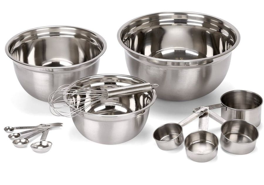 Estilo Mix & Measure Stainless Steel Measuring Cups, Mixing Bowls, and Spoons | Set of 12 Mixing Bowls and Measuring Cups - Walmart.com added by Jesse Coleman