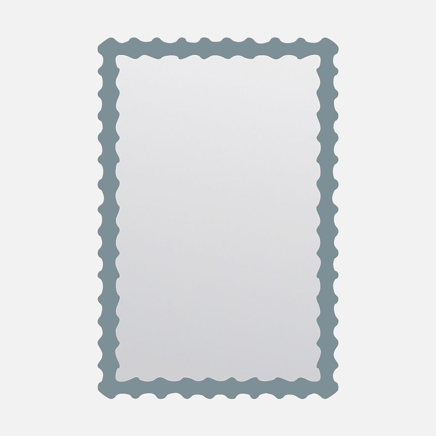 Audubon Bamboo Mirror by Fleur, Selvedge Blue, 24x36 added by Maggie Griesbeck