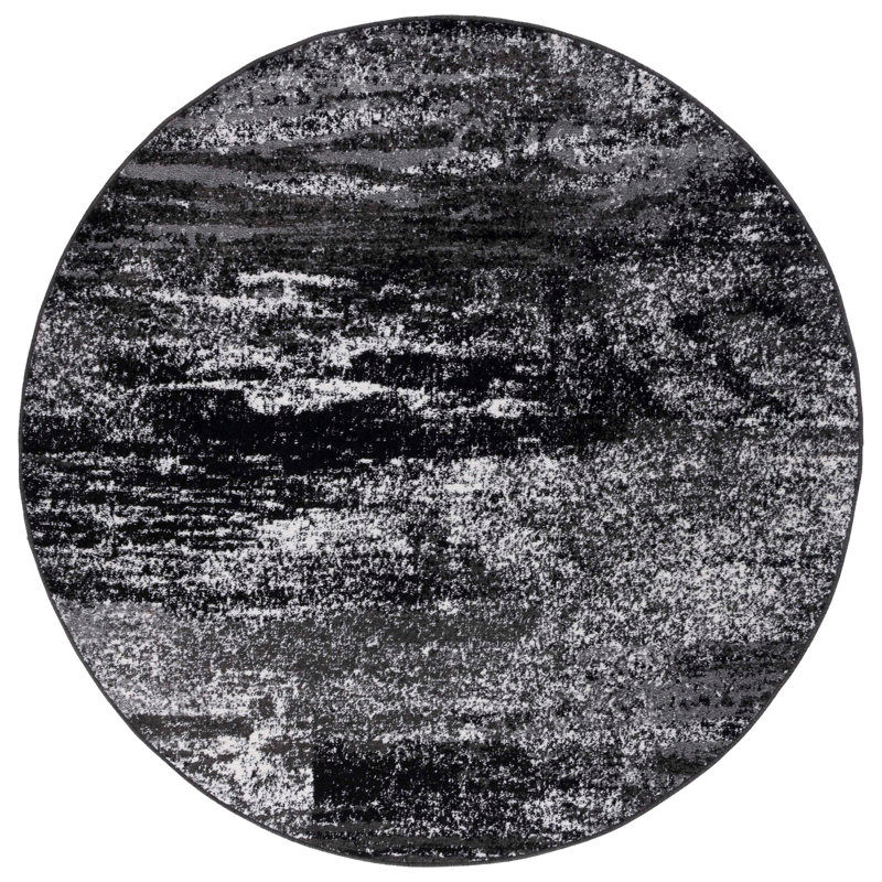 Gicelle Abstract Silver/Black Area Rug added by Alyssa Murphy