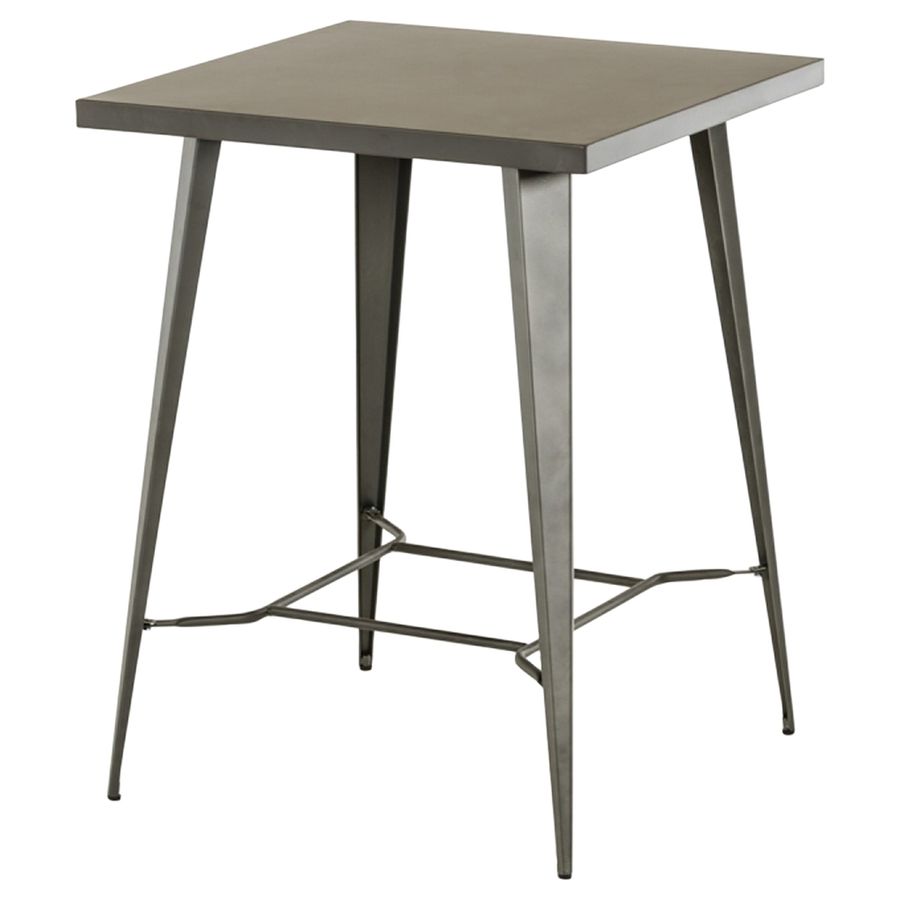 Modrest Thomas Square Bar Table - Gray | DCG Stores added by HELEN SALGADO