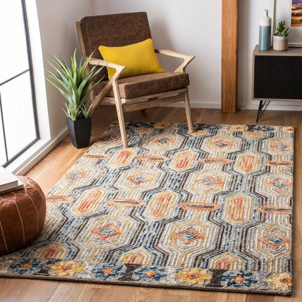 Rubalcava Handmade Hand Tufted Grey / Blue Rug added by Robin Kindle