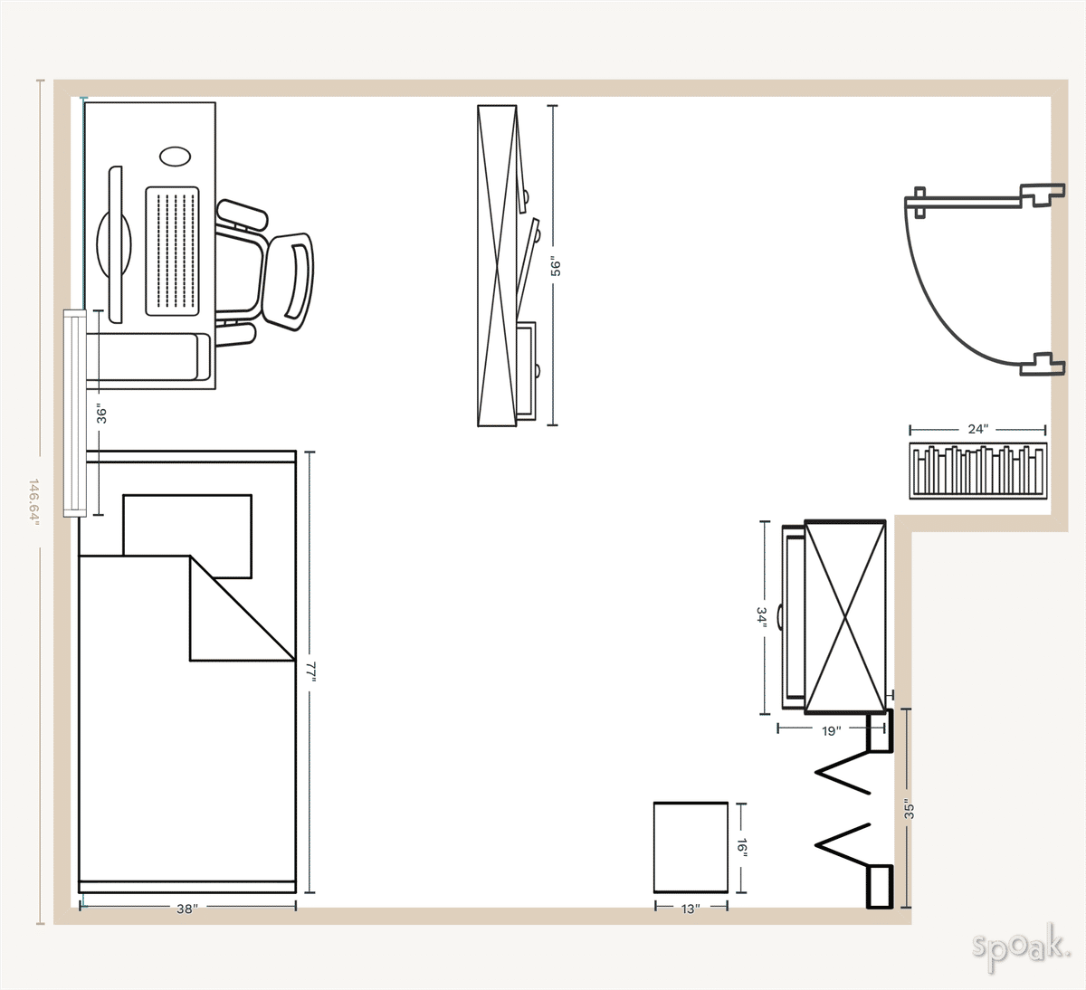 Bedroom Plan designed by Brigid Geoffrion Scannell