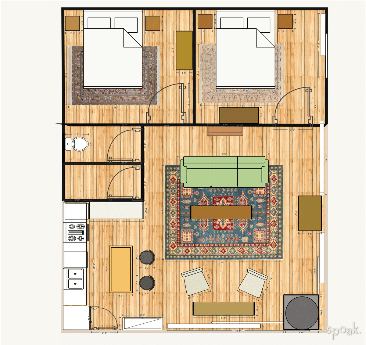 Multi story apartment layouts and floor plan ideas. - Multi Story Apartment Floor Plans