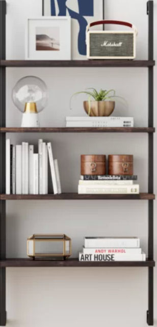 Kanissa 64" H x 30" W Metal Ladder Bookcase added by Morgan Van Roekel