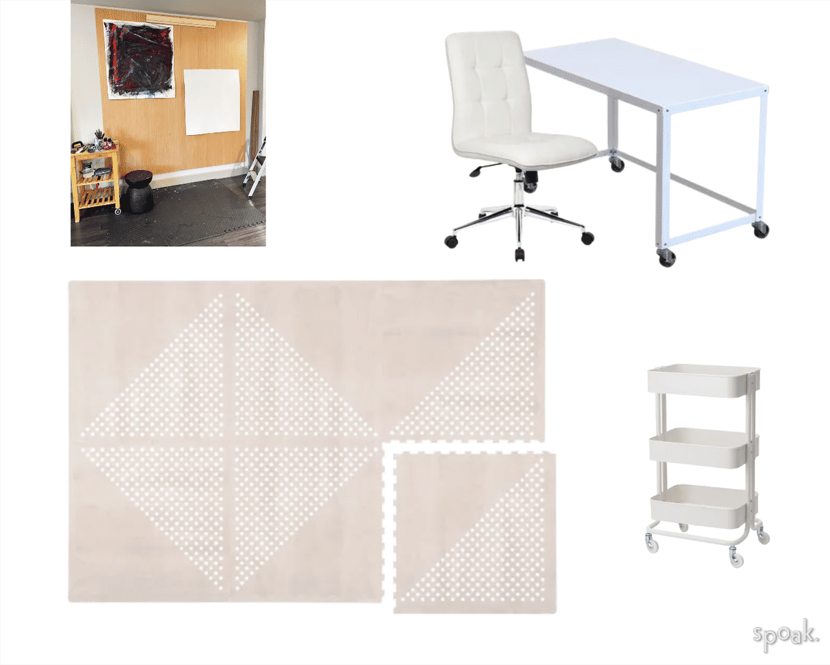 Minimalist Craft Room Inspiration designed by Jillian Guzman