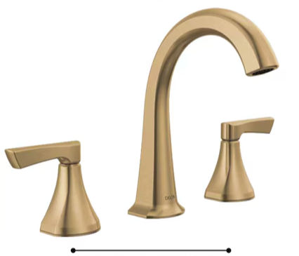 Delta Arcadia Champagne Bronze Widespread 2-Handle WaterSense Bathroom Sink Faucet with Drain added by Kristina Blackford