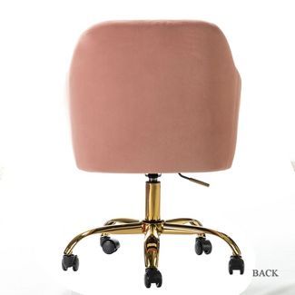 Alex Task Chair Velvet Upholstere Swivel Office Chair Desk Chair | Karat Home added by Spoak Member