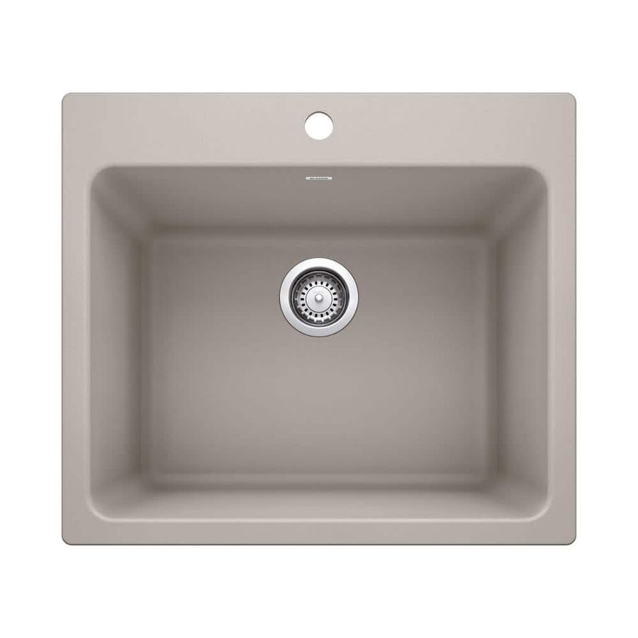 Blanco Liven 25 in. x 22 in. x 12 in. Granite Undermount Laundry Sink in Truffle 401926 - The Home Depot added by Danielle Lambert