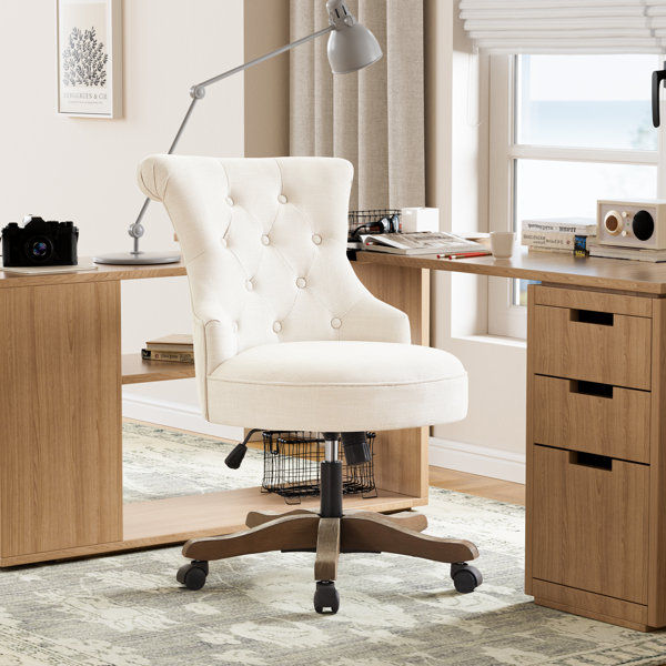 Bainsbury Swivel Linen Task Chair added by Rachel Fedorov