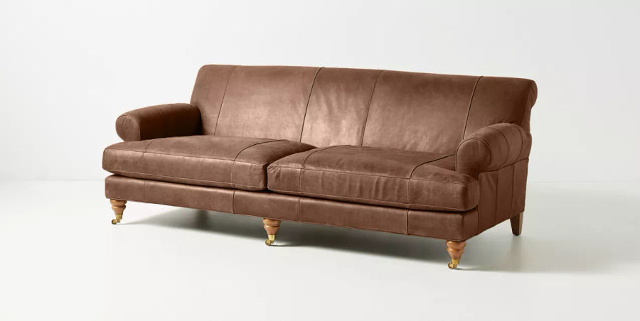 Willoughby Two-Cushion Leather Sofa - COFFE 89" added by Sarah Kaiser