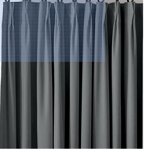 ChadMade Room Darkening Velvet French Pleat Drapery Extra Wide 200 inch Width Drapery for Patio Sliding Door Home Moive Theater 200Wx108L, 1 Panel, Natural Grey, Birkin Collection added by Spoak Member