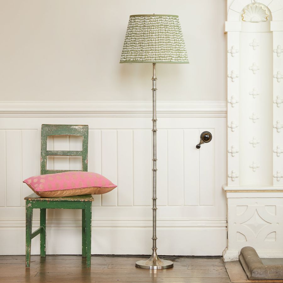 Pitigliano floor lamp in antiqued silver added by Rochelle Bloom