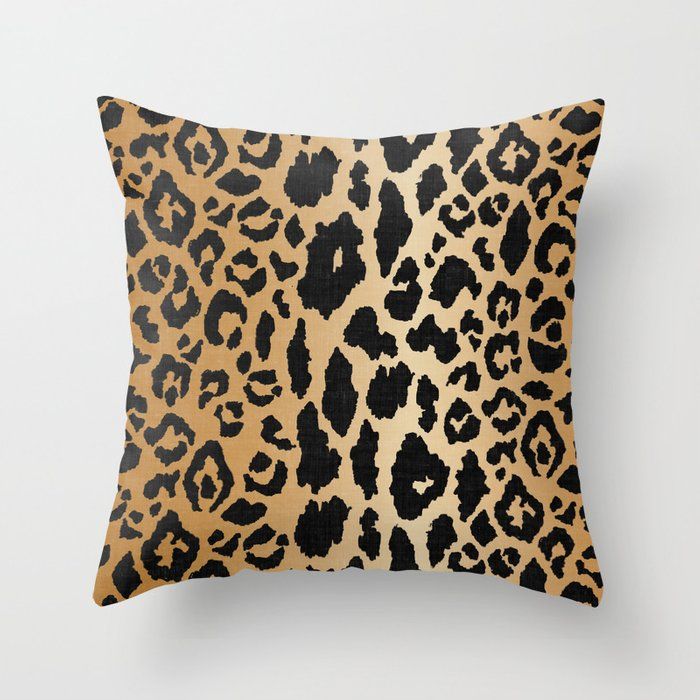 Leopard Print Linen Throw Pillow added by Whitney Bell