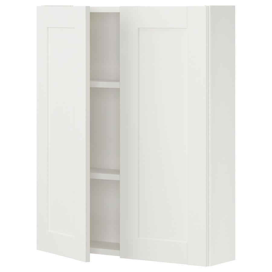 ENHET Wall cabinet/2 door, white/white frame, 24x63/4x30" - IKEA added by Bethany Ribo